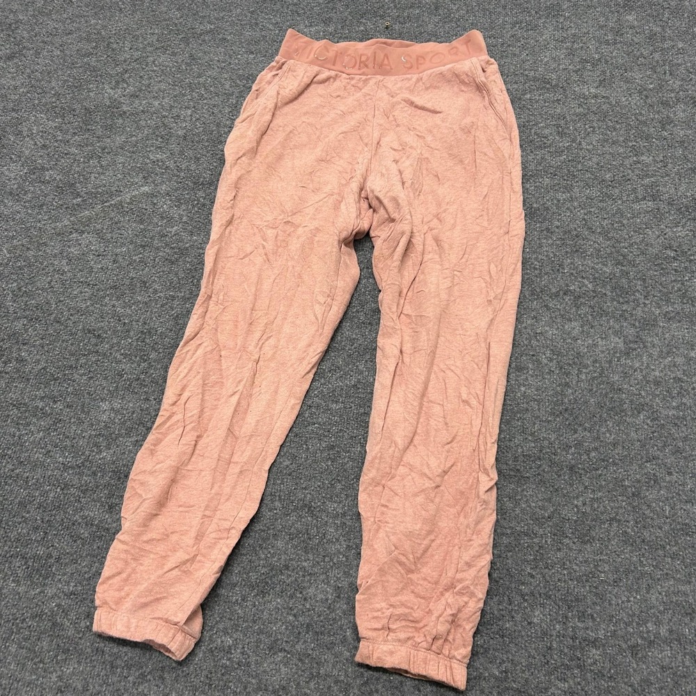 Victoria Sport Joggers Womens Size S Pink Logo Waistband Athletic Sweatpants